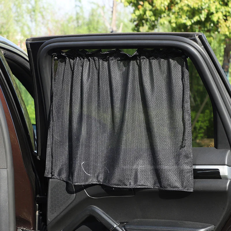 Cartoon Car Sunshade Curtains Peaceful Pleasures Health and Wellness 1pc black
