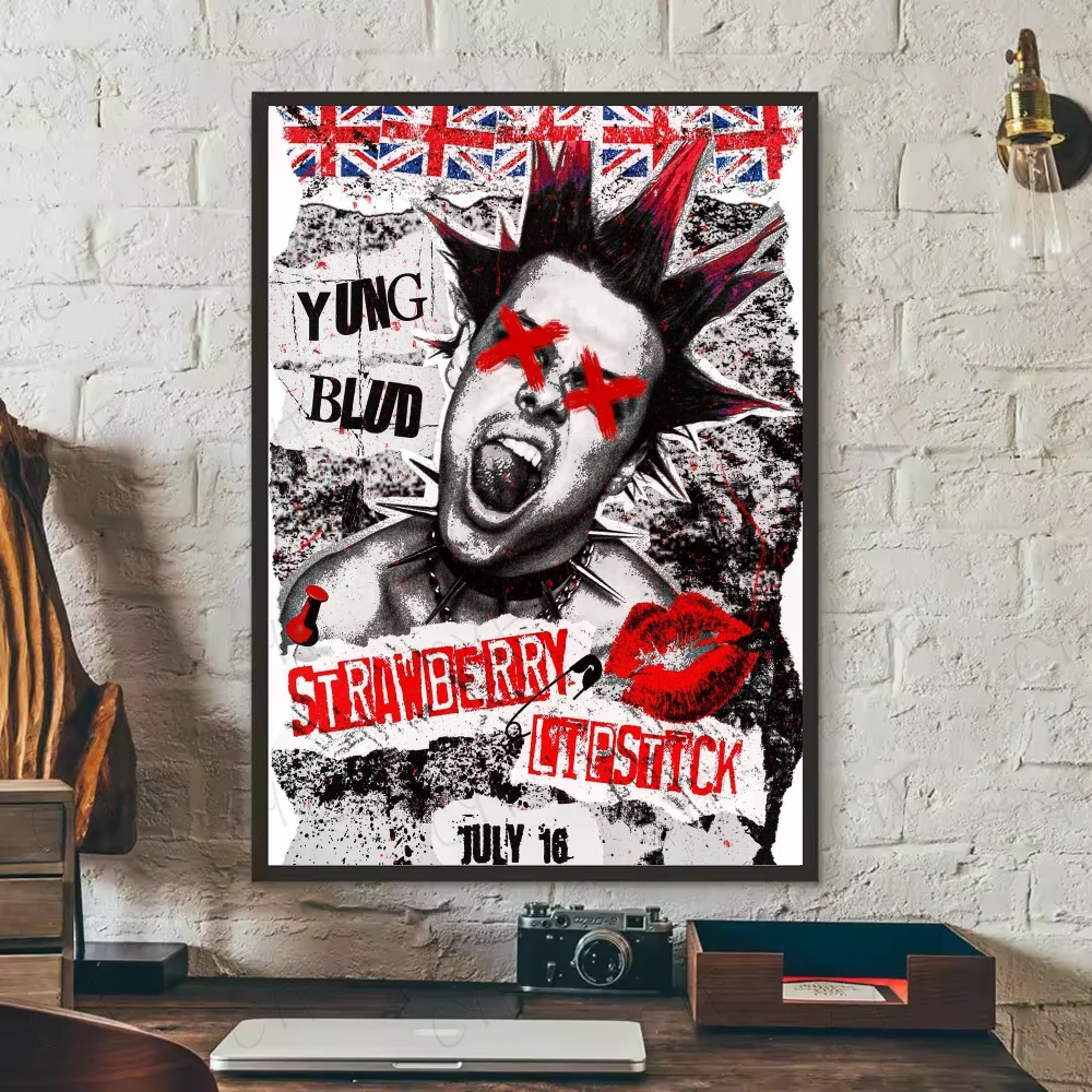 fashion Y-YUNGBLUD Singer Poster HD art sticky wall waterproof home living room bedroom bar aesthetic decoration Peaceful Pleasures Health and Wellness z8 50X70cmNoframe