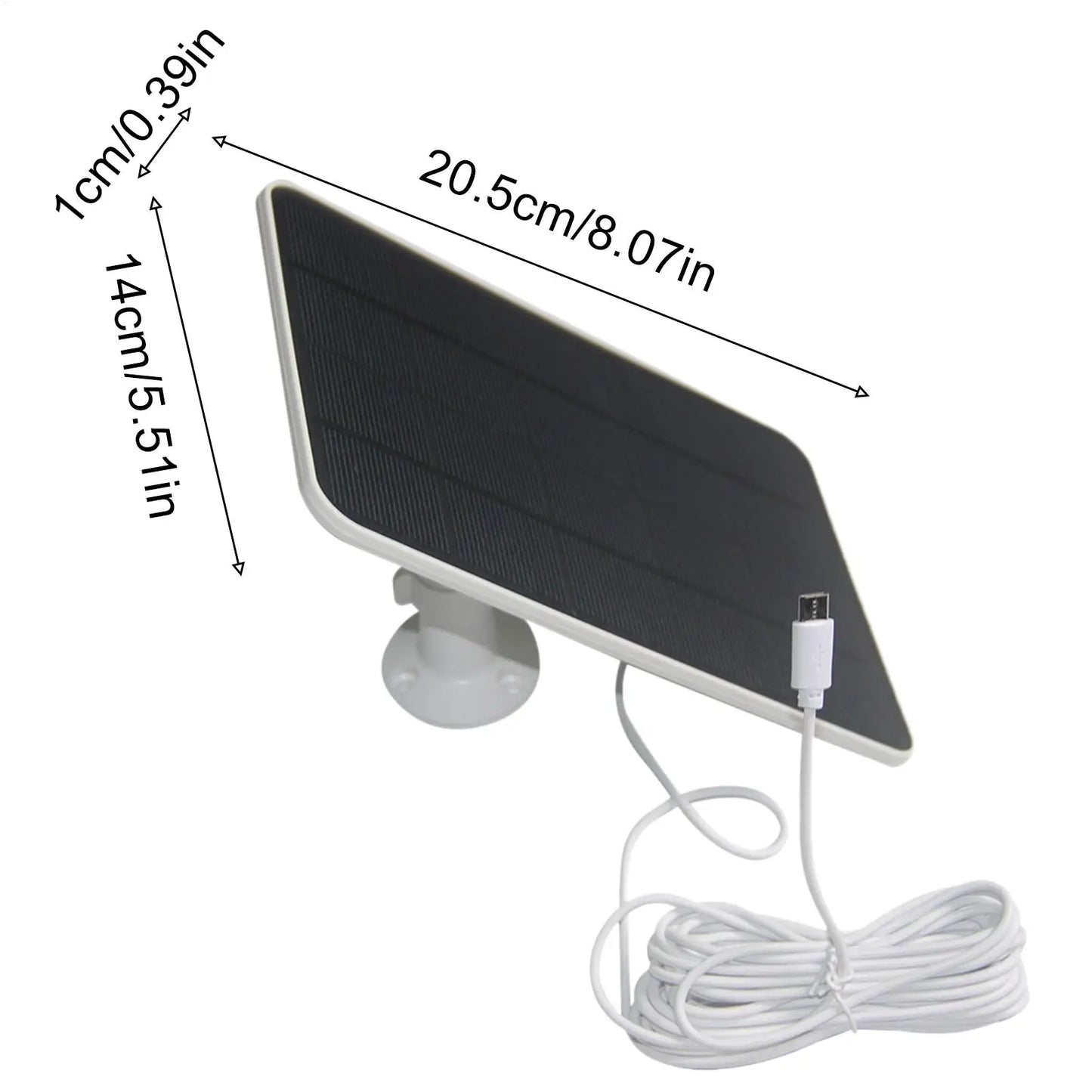 20W Solar Panel Charger Type C Smart Sensor for Ring Camera