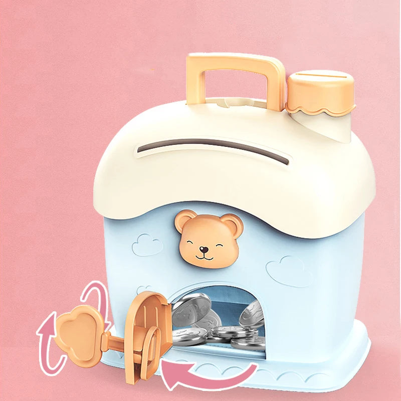 Cartoon DIY Stickers Piggy Bank Kawaii Large Capacity Cute Small