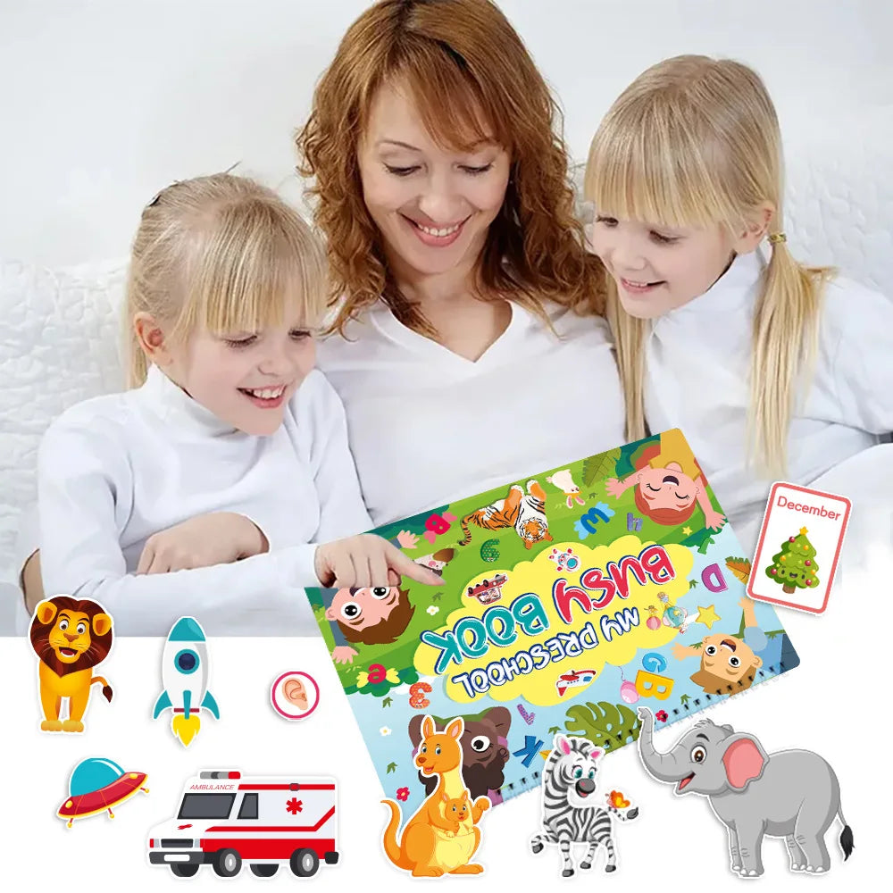 Bview Art Toddler Busy Book Reusable Educational Sticker Activity