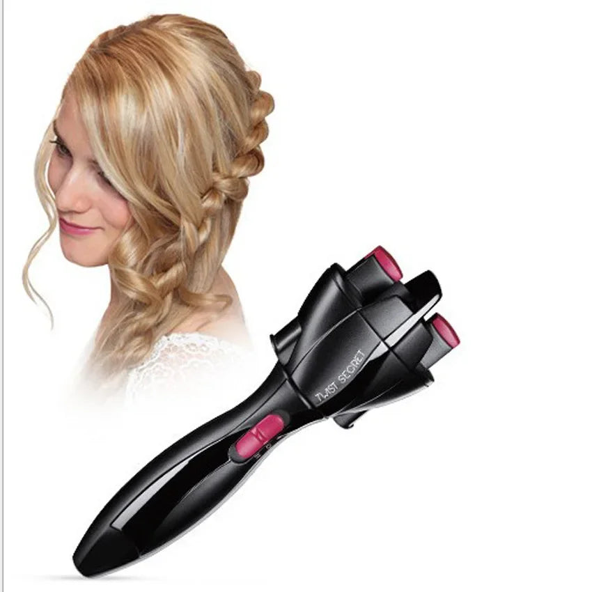 Electric Hair Styling Tool Automatic Knitted Device Hair Braider Styling Two Strands Twist Braid Maker Hair Braider DIY Electric Peaceful Pleasures Health and Wellness