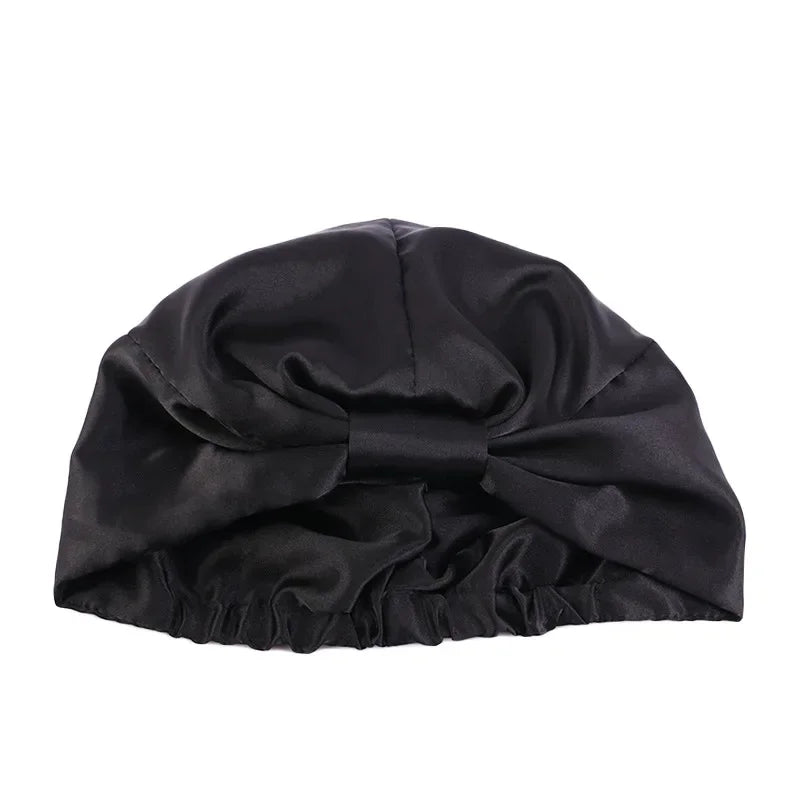 Satin-Lined Sleeping Beanie Hat for Natural & Frizzy Hair