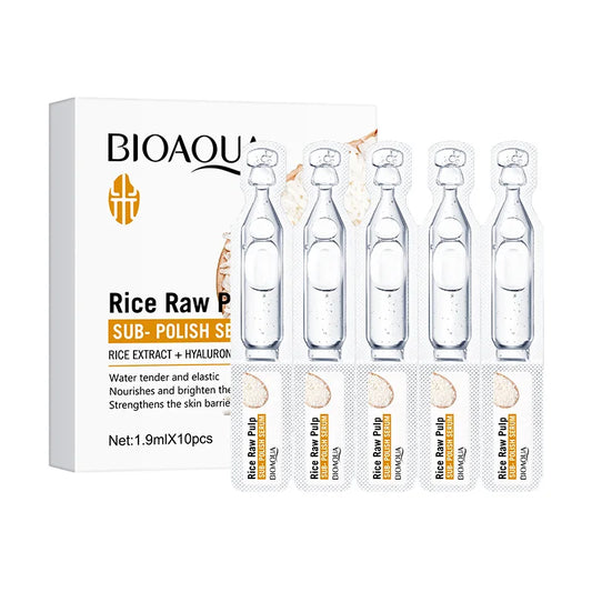 Rice Pulp Hyaluronic Acid Face Serum | Anti-Wrinkle Moisturizer Facial Serum Essence Peaceful Pleasures Health and Wellness 1 box