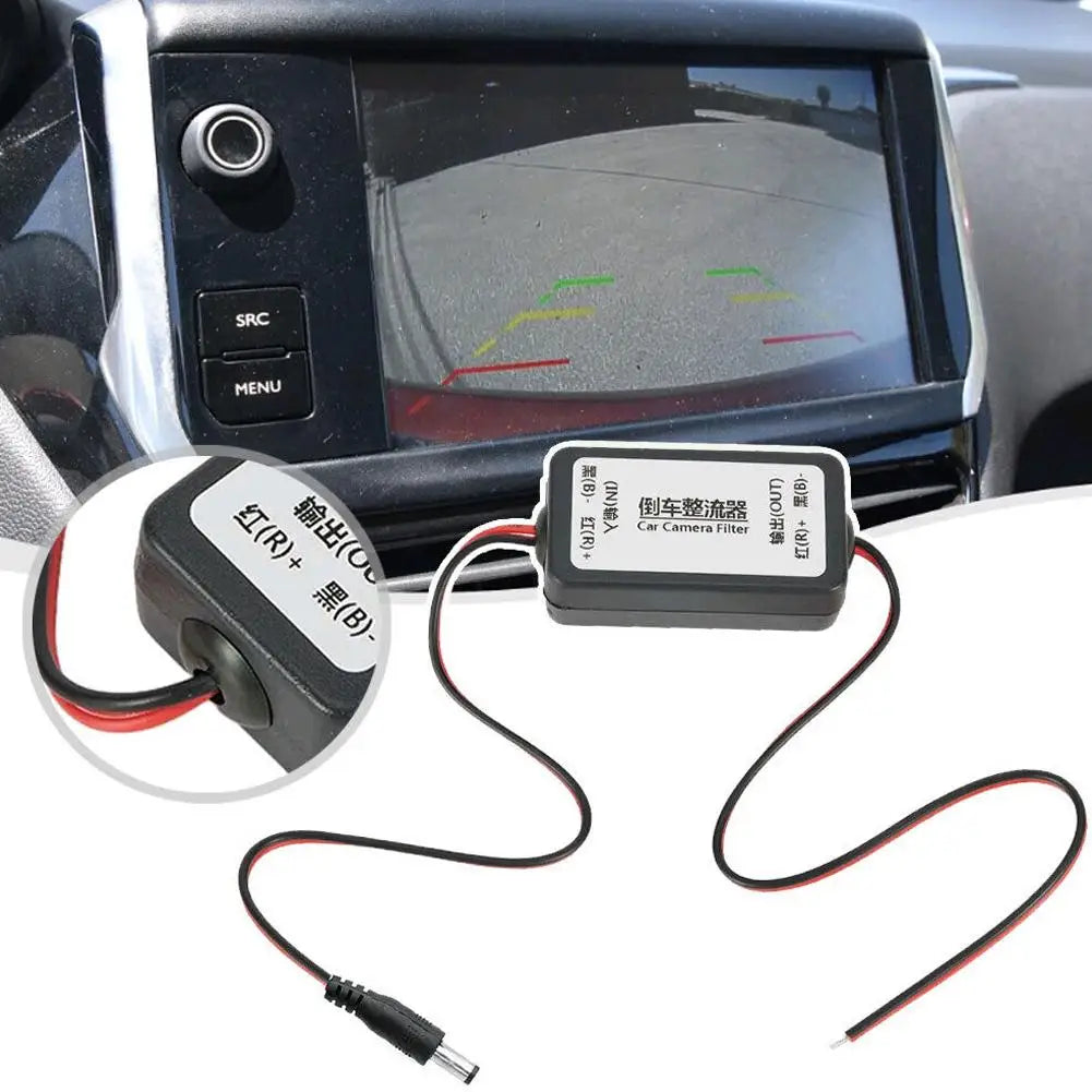 12V DC Power Relay Filter for Reverse Backup Camera