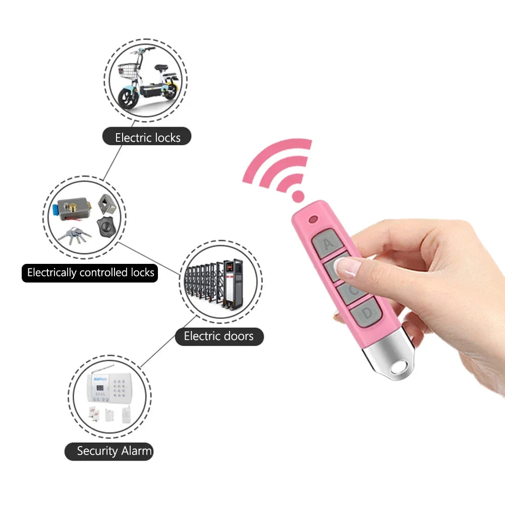433MHz Remote Control Car Key Garage Door Opener Remote Control Duplicator Clone Cloning Code 4key Wireless Controller Receiver Peaceful Pleasures Health and Wellness