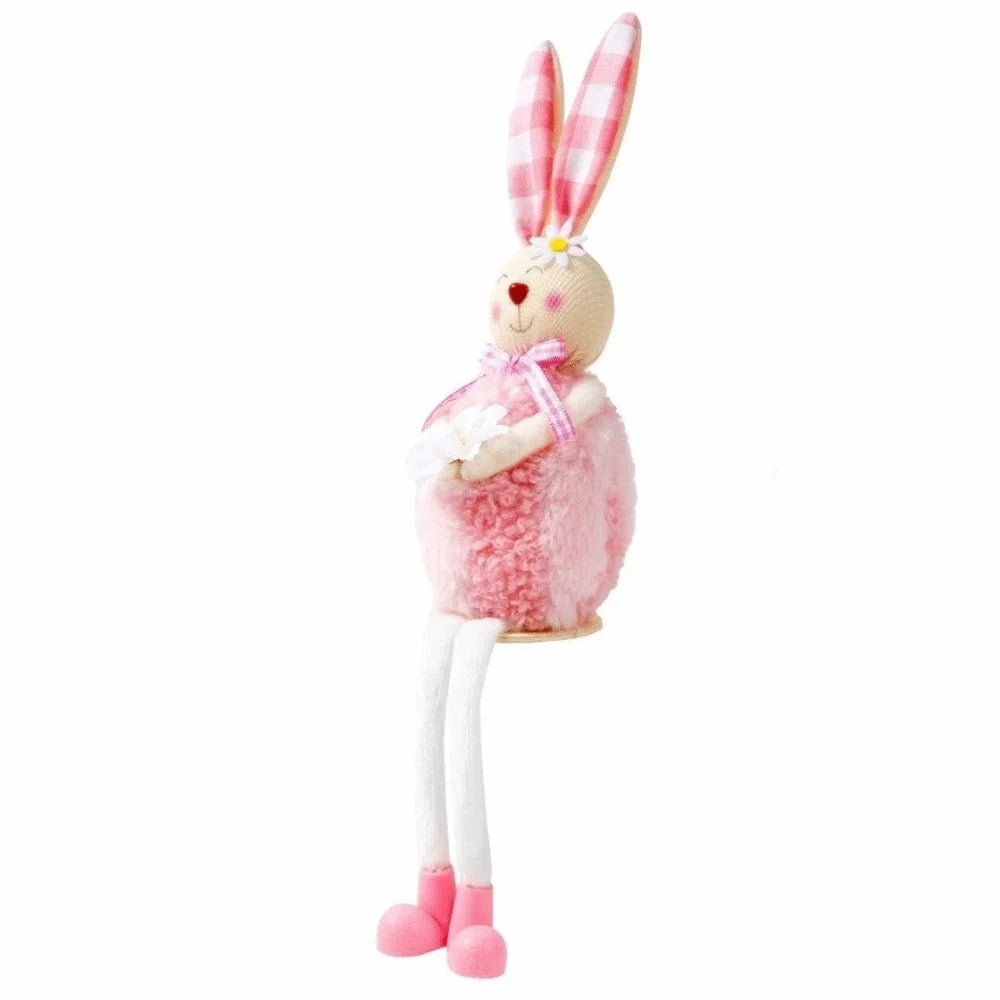 Easter Bunny Plush Doll | Soft Long-Leg Rabbit Figure Decor