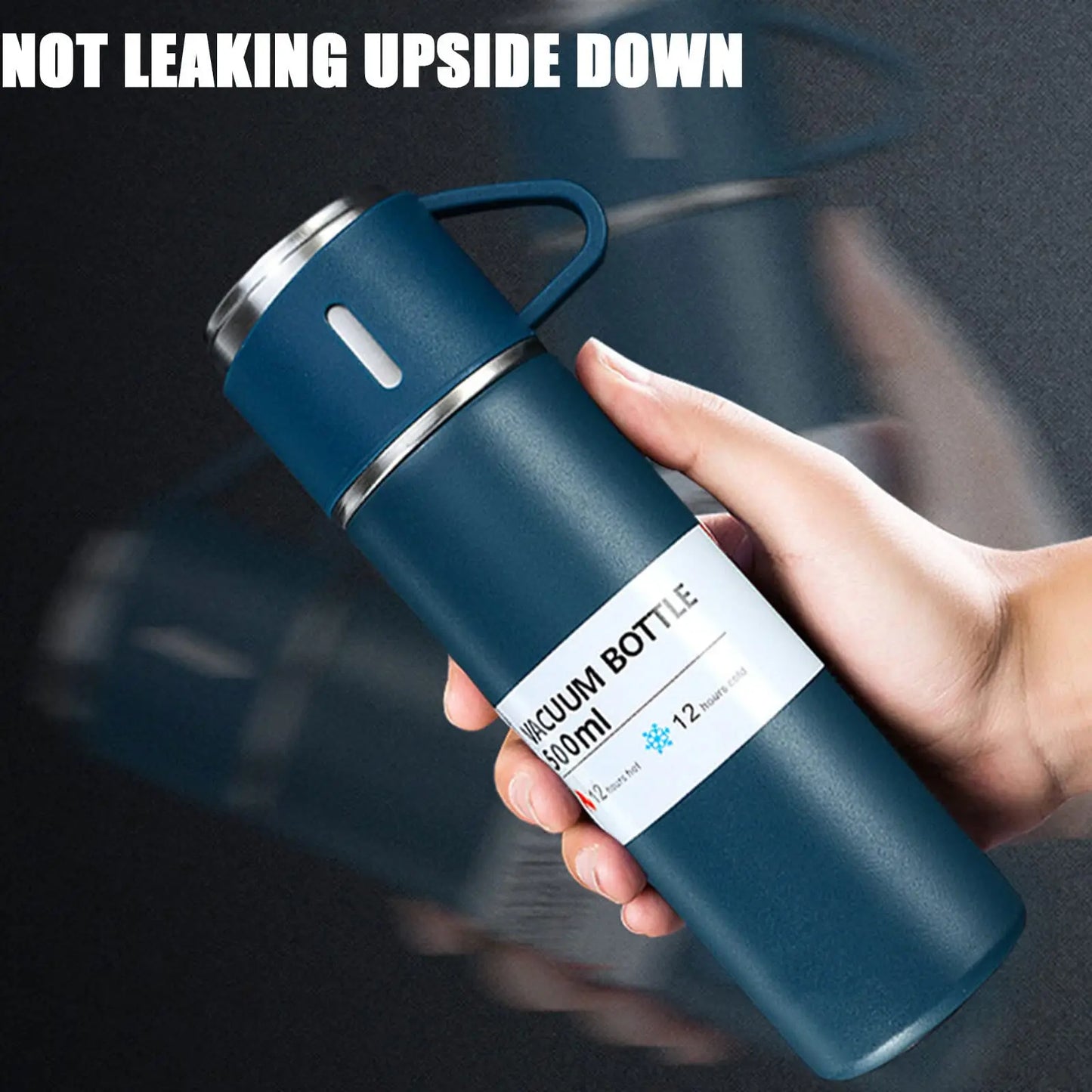 Vacuum-Insulated Stainless Steel Travel Thermos 500ml & Cup
