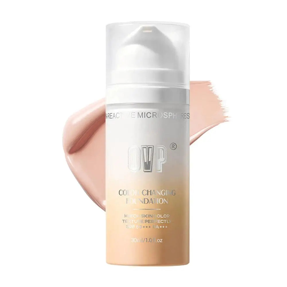 Color-Changing Sunscreen Foundation, Skin Tone Matching, All-Day Long-Lasting Wear, Perfect Base Foundation Makeup Peaceful Pleasures Health and Wellness 02 Medium