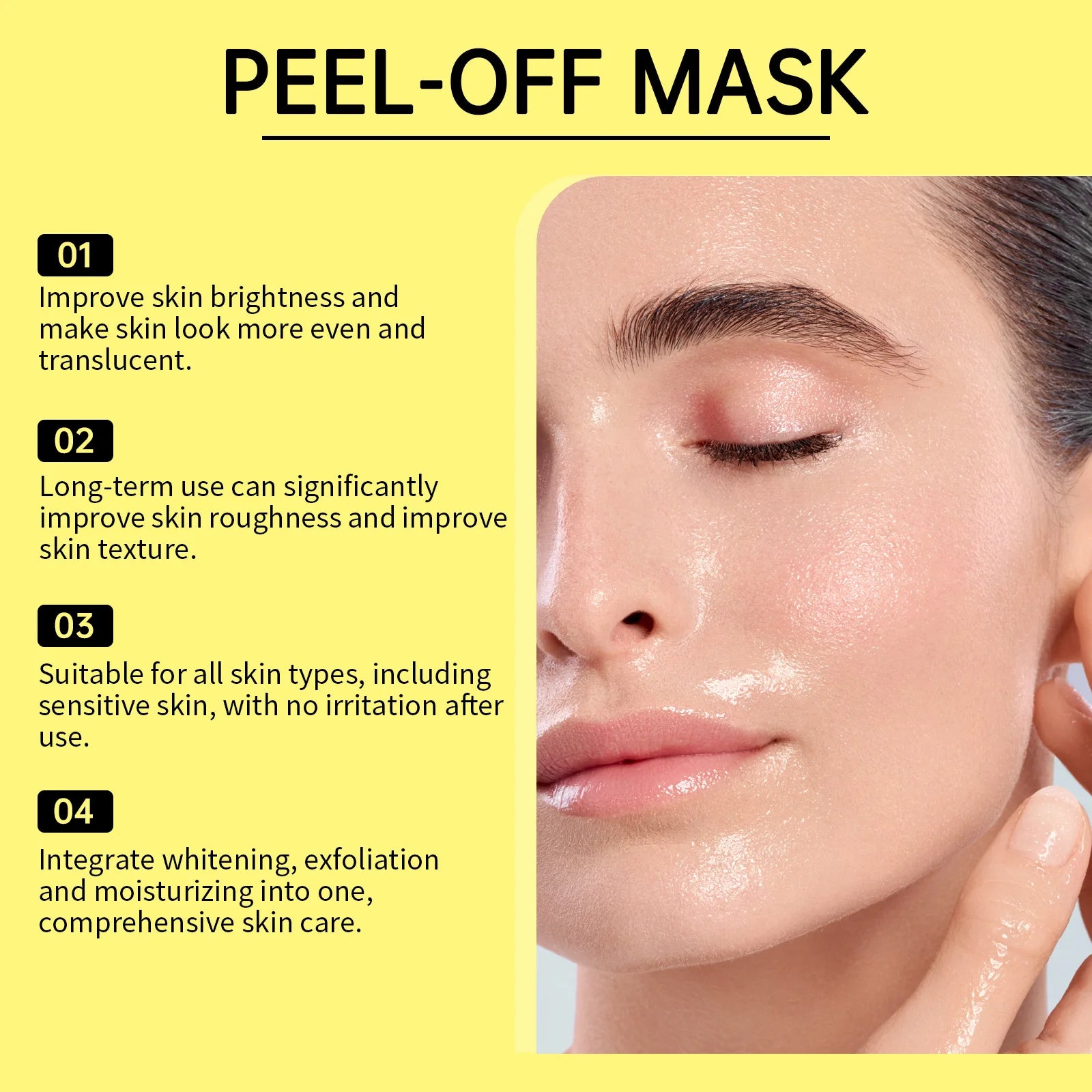 Peel off Mask Pore Cleansing Oil Control Skin Rejuvenation Brightening Spot Moisturizing Blackhead Removal Facial Tear off Mask Peaceful Pleasures Health and Wellness