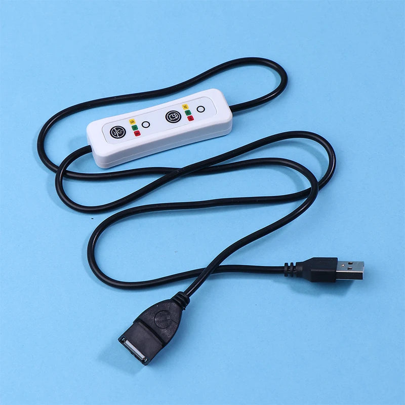 1Pc High Quality 3-Timing 0.5h/1.5h/3h 3-Speed Controller For USB Ceiling Fan LED Lamp Power Extension Switch Cable Length 70cm Peaceful Pleasures Health and Wellness