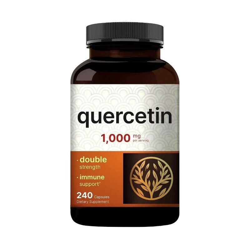 Quercetin 1000mg Dihydrate Supplement – 240 Capsules | Immune