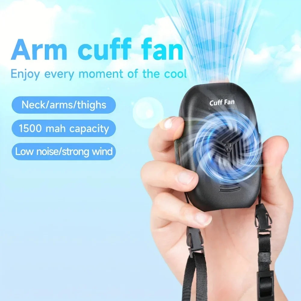 Wearable Arm Cuff Turbo Fan – Rechargeable Personal Cooling Fan
