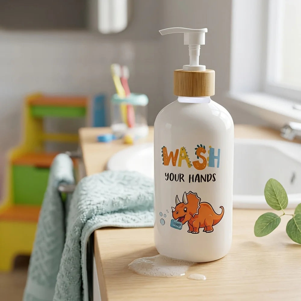 Dinosaur Soap Dispenser with Pump – Fun Kids Bathroom & Kitchen Countertop Hand Soap Dispenser