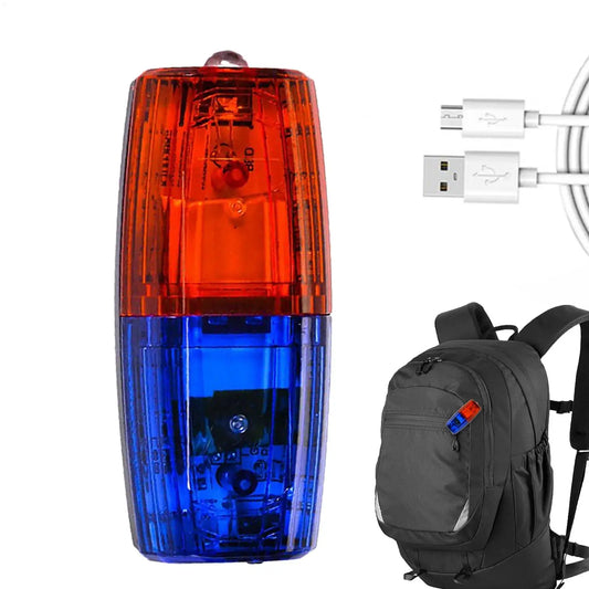 LED Shoulder Warning Strobe Light | USB Rechargeable Safety Clip Safety Strobe Light Peaceful Pleasures Health and Wellness