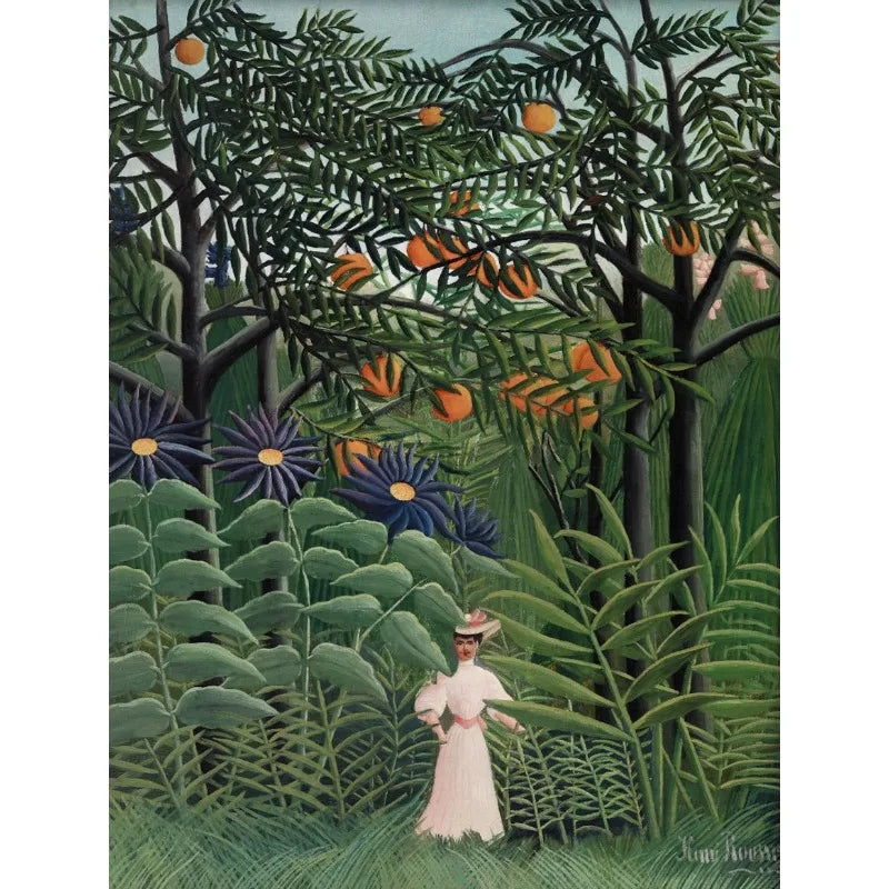 Henri Rousseau Merry Jesters Tropical Jungle Canvas Wall Art Canvas Wall Art Peaceful Pleasures Health and Wellness 2 30x40cm Unframed
