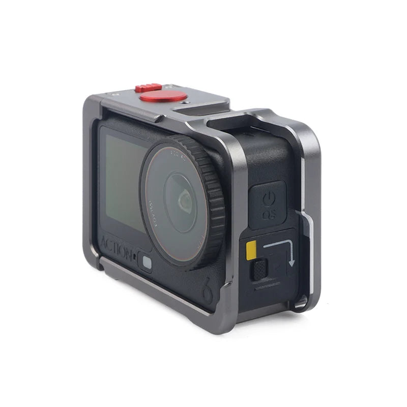 For DJI Action 6 Aluminum Alloy Rabbit Cage Expansion Frame Protective Case Cold Shoe Panoramic Action Camera Accessories Peaceful Pleasures Health and Wellness