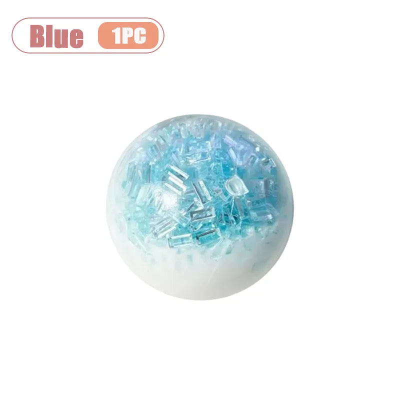 Crushed Ice Squishy Ball Fidget Toy | 1–20 PCS Sensory Squeeze