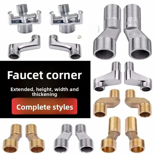 2-Pack 360° Rotatable Shower Faucet Adapter – Stainless Steel Shower Faucet Adapter Oasis Select