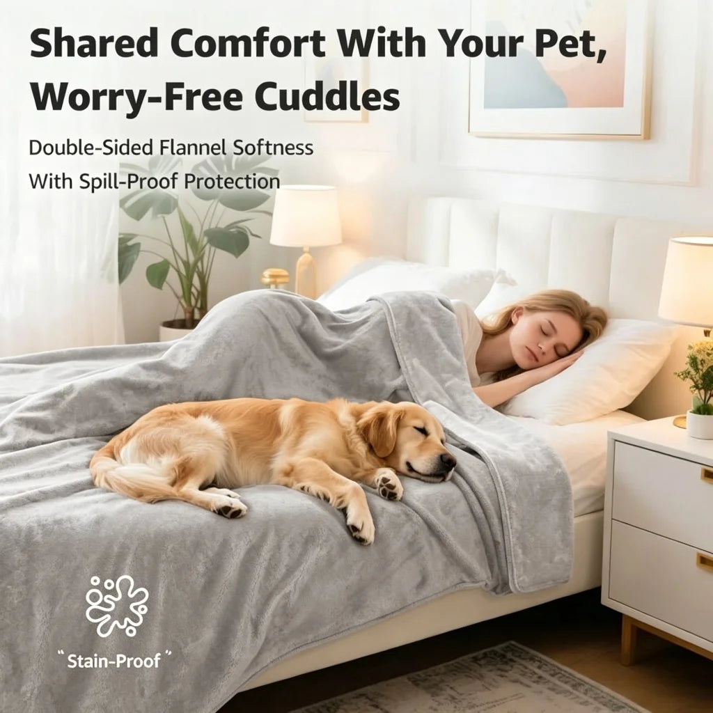 Waterproof Reversible Pet Blanket – Couch & Sofa Protector