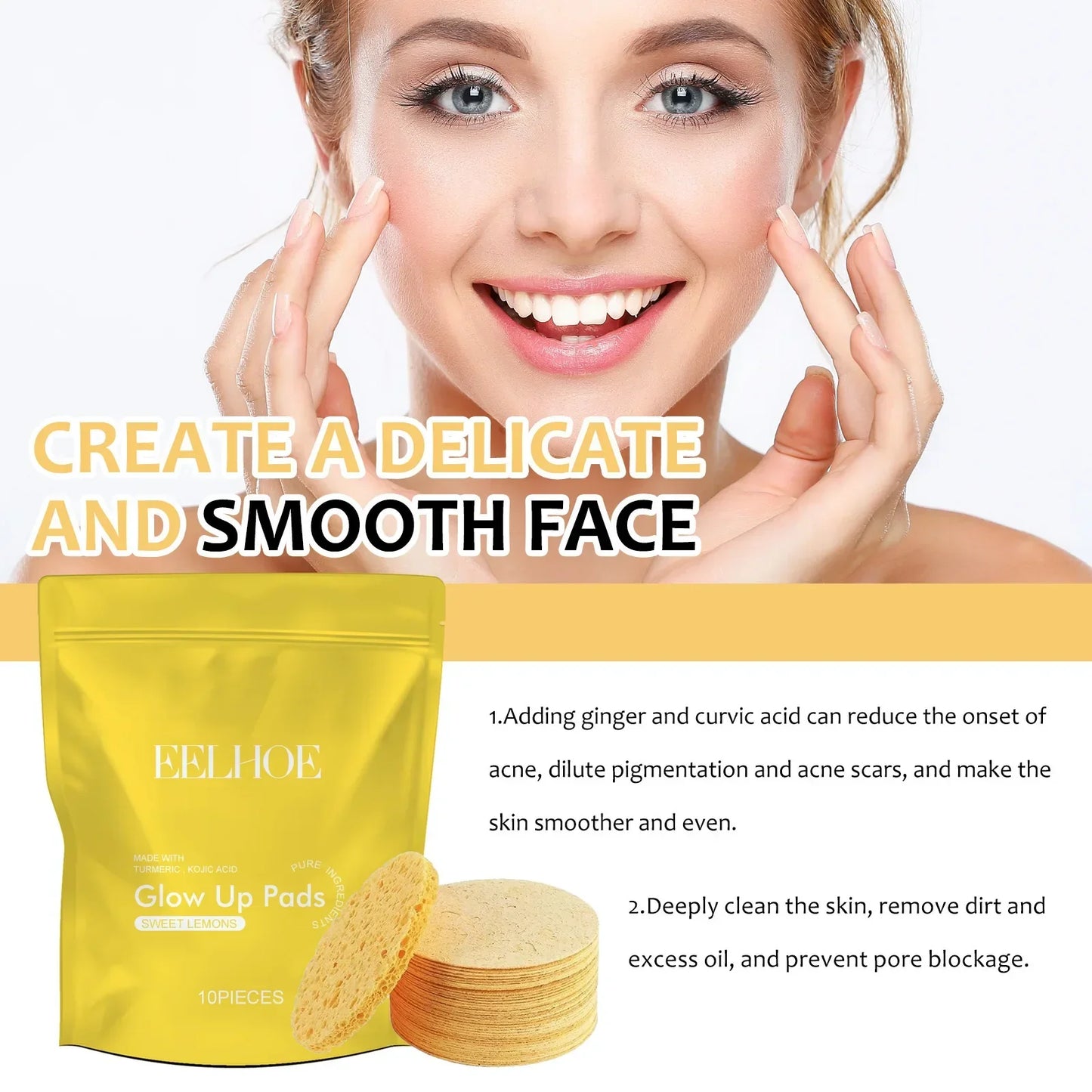 Turmeric Cleansing Pads – Deep Clean, Oil Control, Acne Care Peaceful Pleasures Health and Wellness