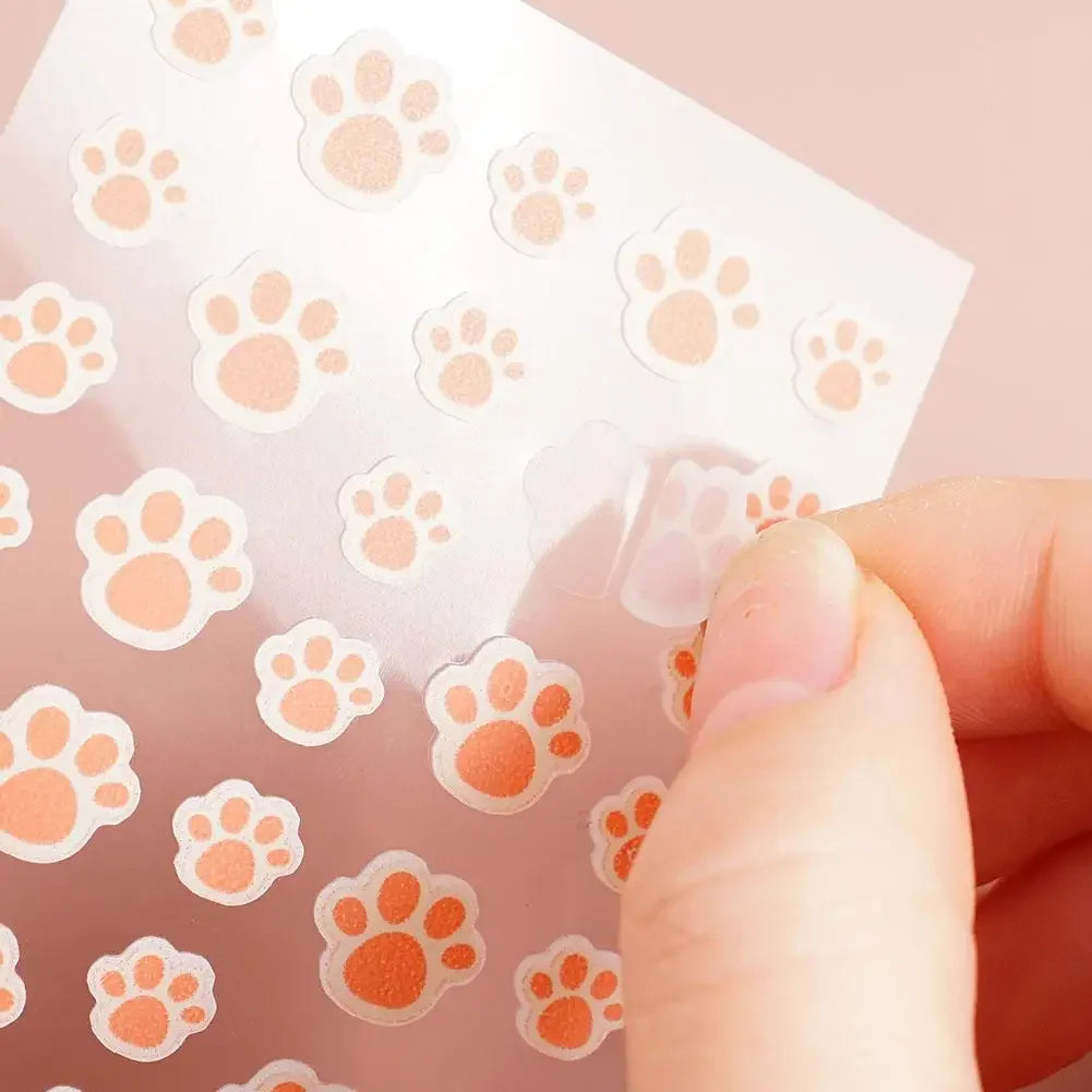 36 Counts Cat Paws Hydrocolloid Acne Pimple Patch Cute Acne Care Cover Patch, Invisible Acne Zit Patches For Face Dots Blemish Peaceful Pleasures Health and Wellness