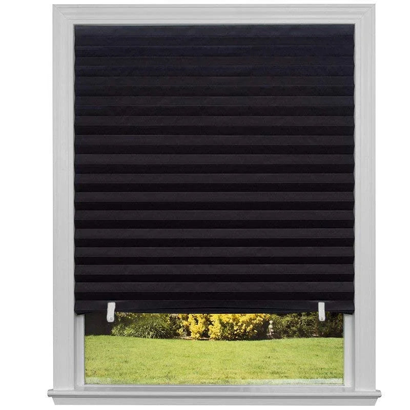 Self-Adhesive Pleated Blinds | No-Drill Folding Window Shades
