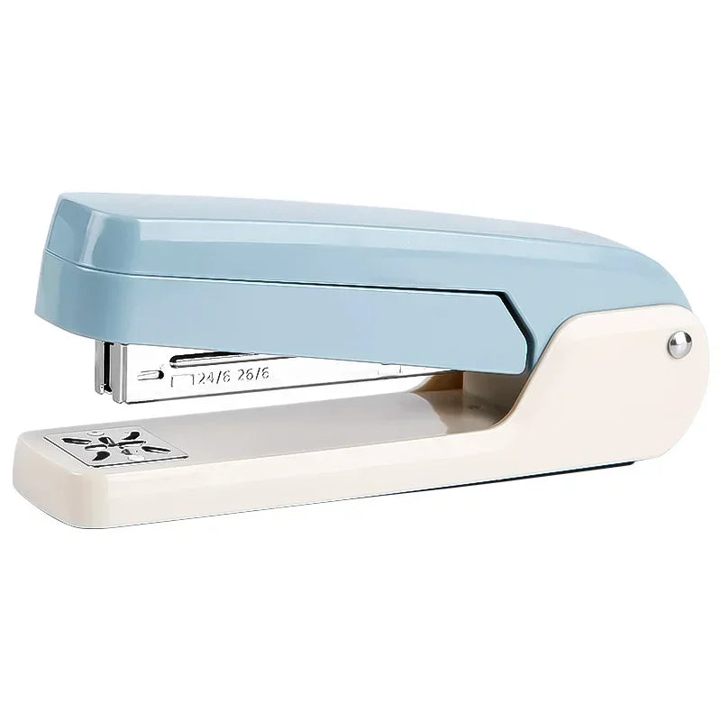 1pc Large 360 degree rotating stapler labor-saving and fashionable office student stapler high aesthetic value stapler Peaceful Pleasures Health and Wellness