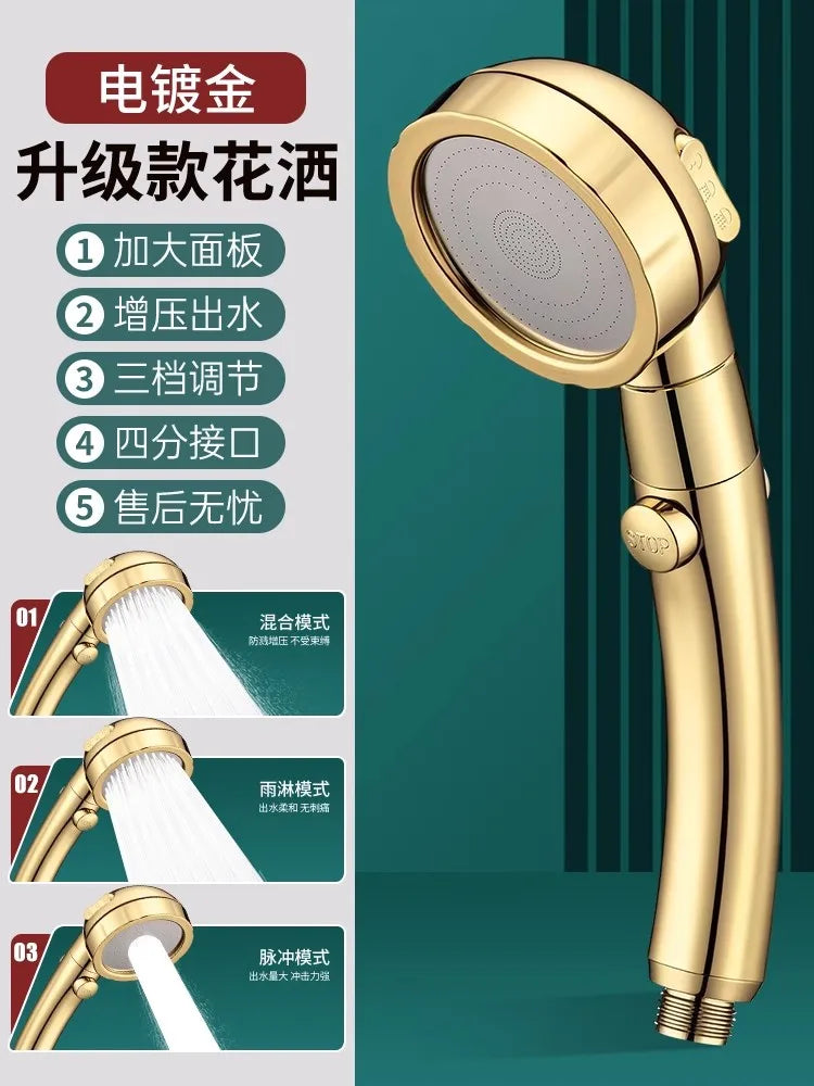 4-Mode High Pressure Handheld Shower Head | Water Saving