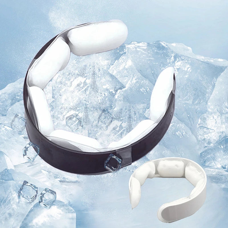 Summer Neck Cooling Collar Reusable Portable Neck Ice Pack Neck Wrap Cooling For Walking Outdoor Activities Relax the neck Peaceful Pleasures Health and Wellness