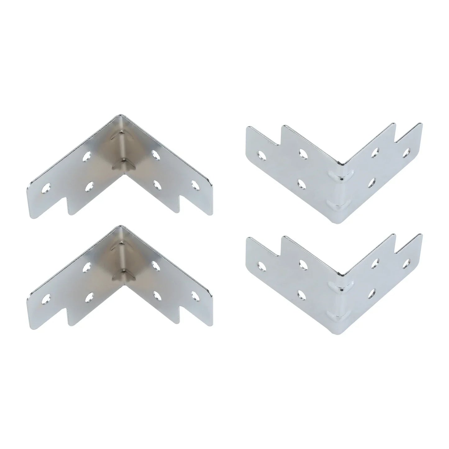 4-Pack Metal Corner Brackets for Flight Case & Wood Box Protection