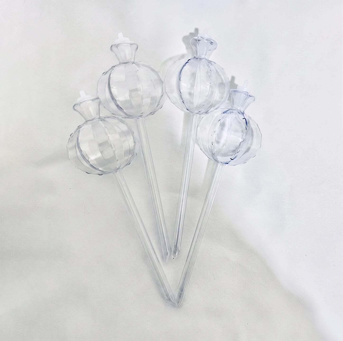 4-Pack Plant Watering Globes – Plastic Self-Watering Bulbs for Automatic Irrigation of Indoor & Outdoor Potted Plants