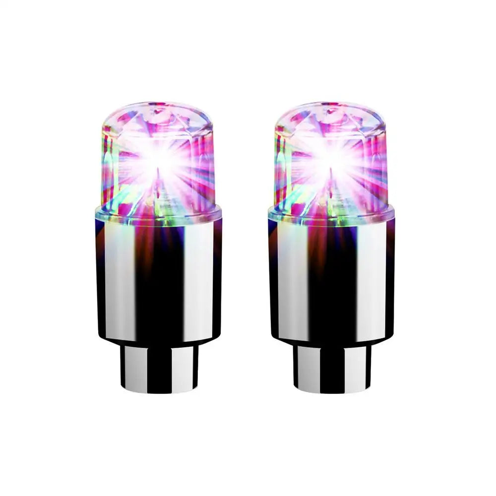 LED Tire Valve Cap Lights for Car, Bike & Motorcycle Wheels LED Valve Cap Lights Peaceful Pleasures Health and Wellness Colorful