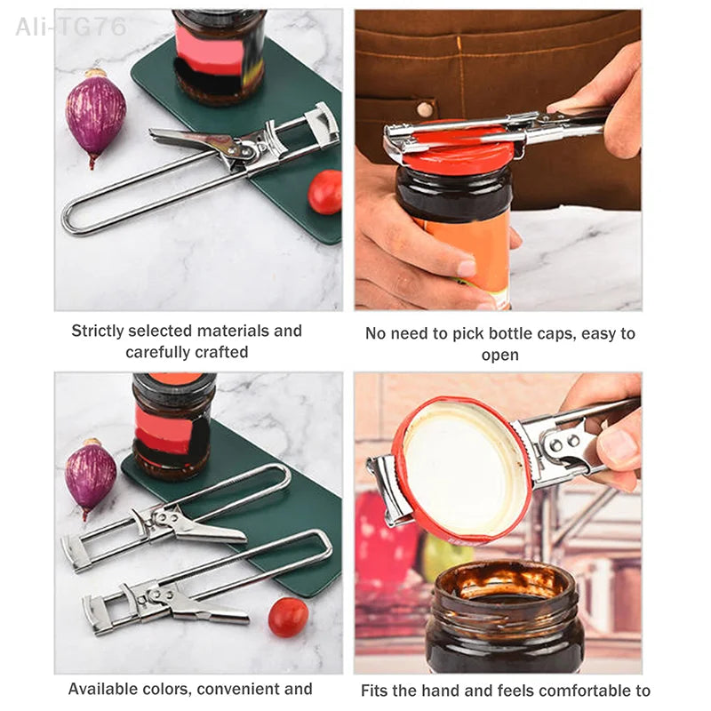 Adjustable Stainless Steel Multi-Function Can & Jar Opener