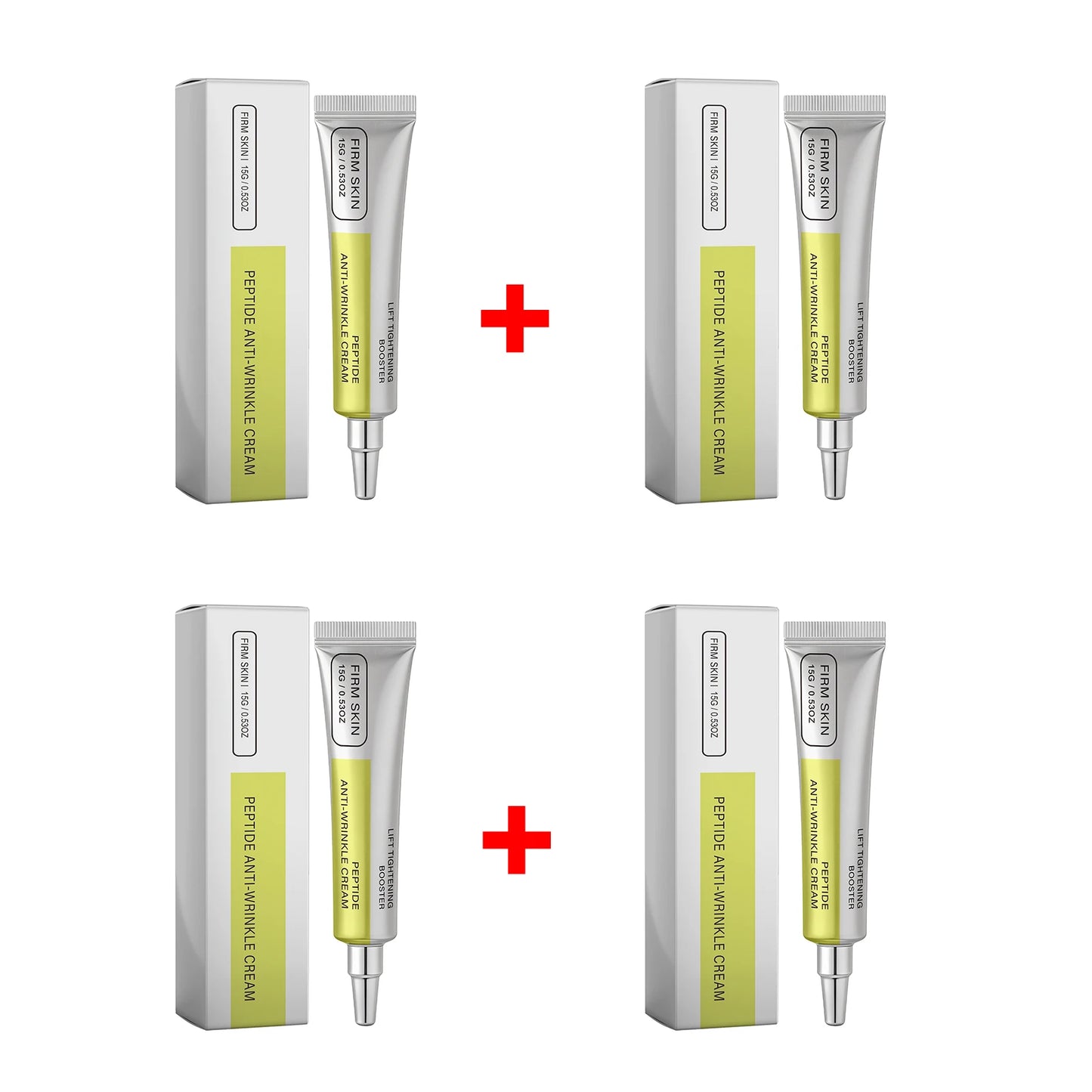 Firming & Lifting Face Cream for Fine Lines & Sagging Skin Lift Tightening Deep Hydrating Skin Peptide Anti-Wrinkle Cream Peaceful Pleasures Health and Wellness 4pcs