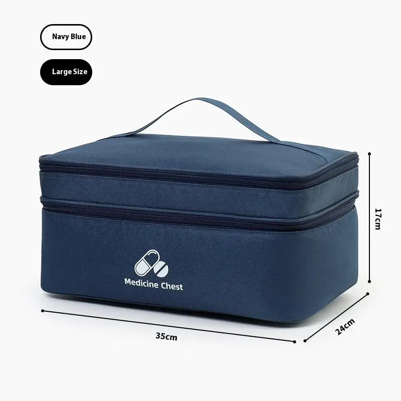 Double Layer First Aid Kit Bag – Oxford Cloth Travel Organizer