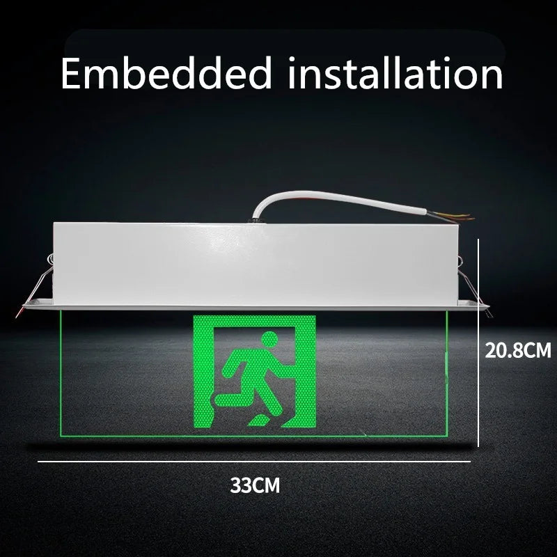 LED Emergency Exit Sign Light | AC 85–265V | SHINEKNOT