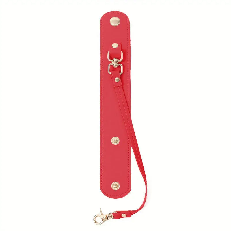 Creative Storage Clip Leather Portable Travel Towel Glove Hat Keeper Clip Multifunctional Hang Bag Decor Accessories Peaceful Pleasures Health and Wellness Red