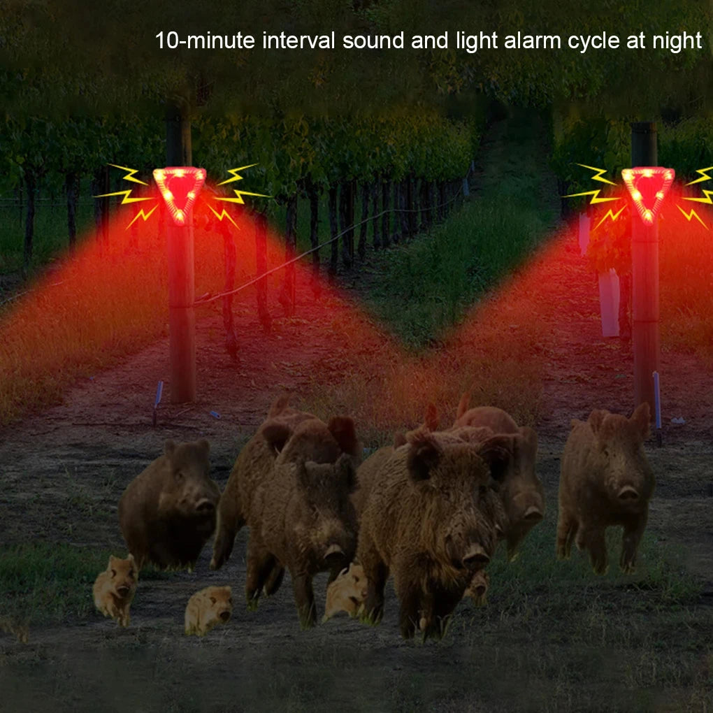 Solar Alarm Lamp 129dB Wireless Motion Sensor Siren Outdoor Waterproof Wild Wolf Alarm System Detector Peaceful Pleasures Health and Wellness