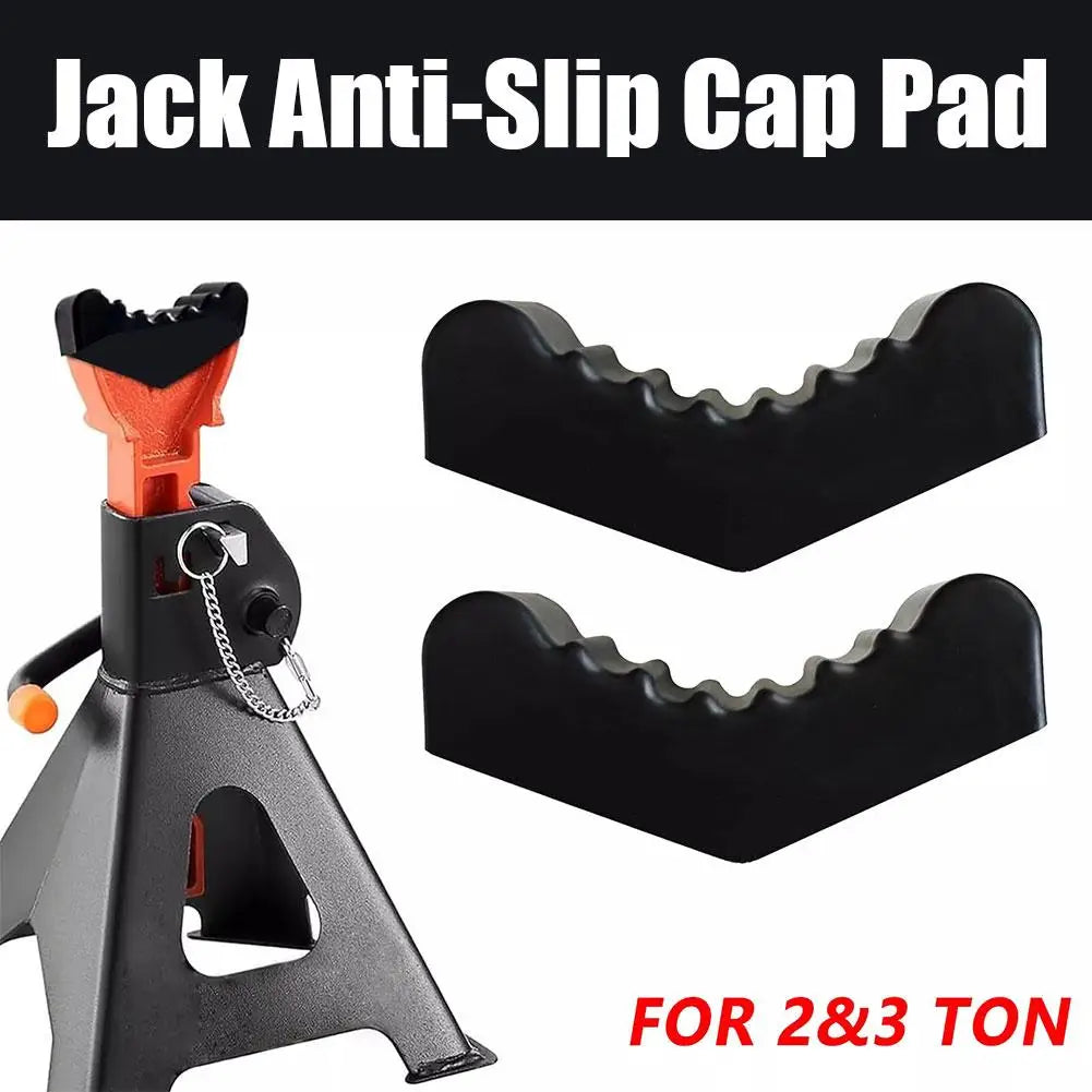 Universal Car Slotted Lift Jack Stand Rubber Pad Floor Adapter Frame Rail Pinch Lifting Repair Tools Safety Grip Pads 3Ton 6Ton Peaceful Pleasures Health and Wellness