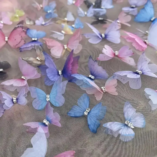 10pcs Elegant 3D Butterfly Hair Decorations – DIY Headwear & Craft Embellishments Hair Accessory Peaceful Pleasures Health and Wellness