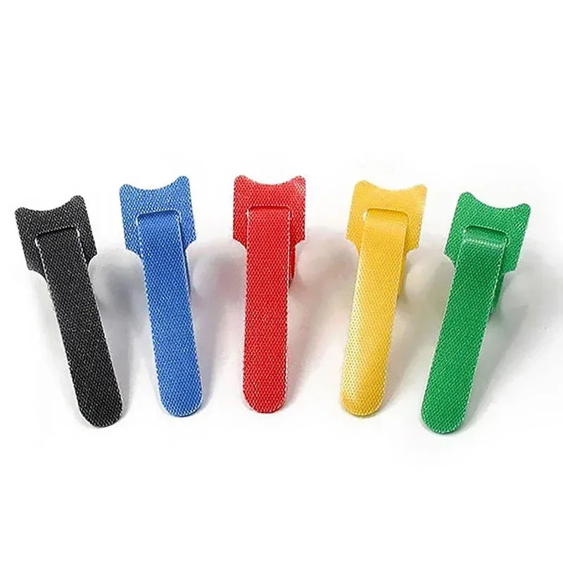 Attaches Auto Adhesive Velcros Strap 10/30/50Pcs Wire Fixing Strap Sewing Reusable Long T-tie Computer Data Cable Ties DIY Tape Peaceful Pleasures Health and Wellness