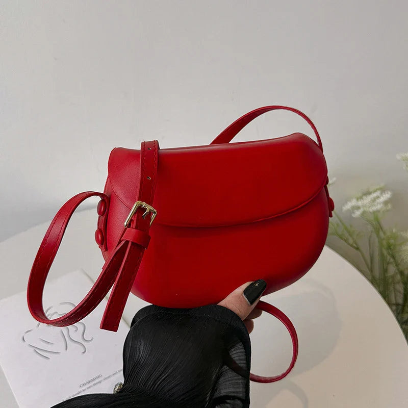 Women's Candy Color PU Leather Crossbody Sling Bag | JETTING