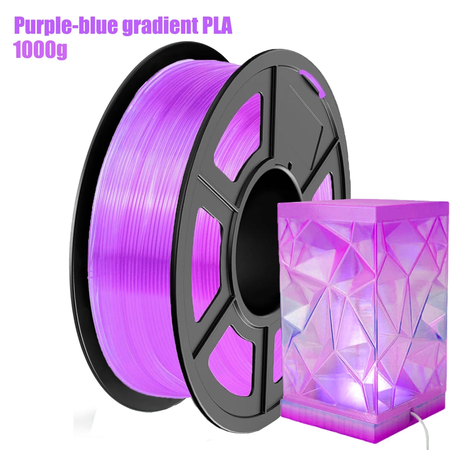 DINGSUN 3D PLA Gradient Multicolor Filament 1.75mm ±0.02mm