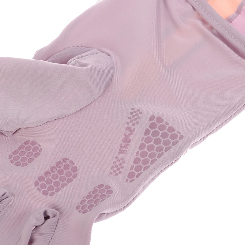Summer Sun Protection Gloves Women Thin Ice Silk UV Protection Touch Screen Anti-slip for Driving and Cycling Breathable Gloves Peaceful Pleasures Health and Wellness