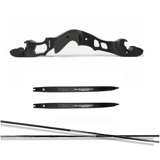 JUNXING HI 30-60lbs Recurve Bow Riser Right Hand Takedown ILF Arrow Peaceful Pleasures Health and Wellness