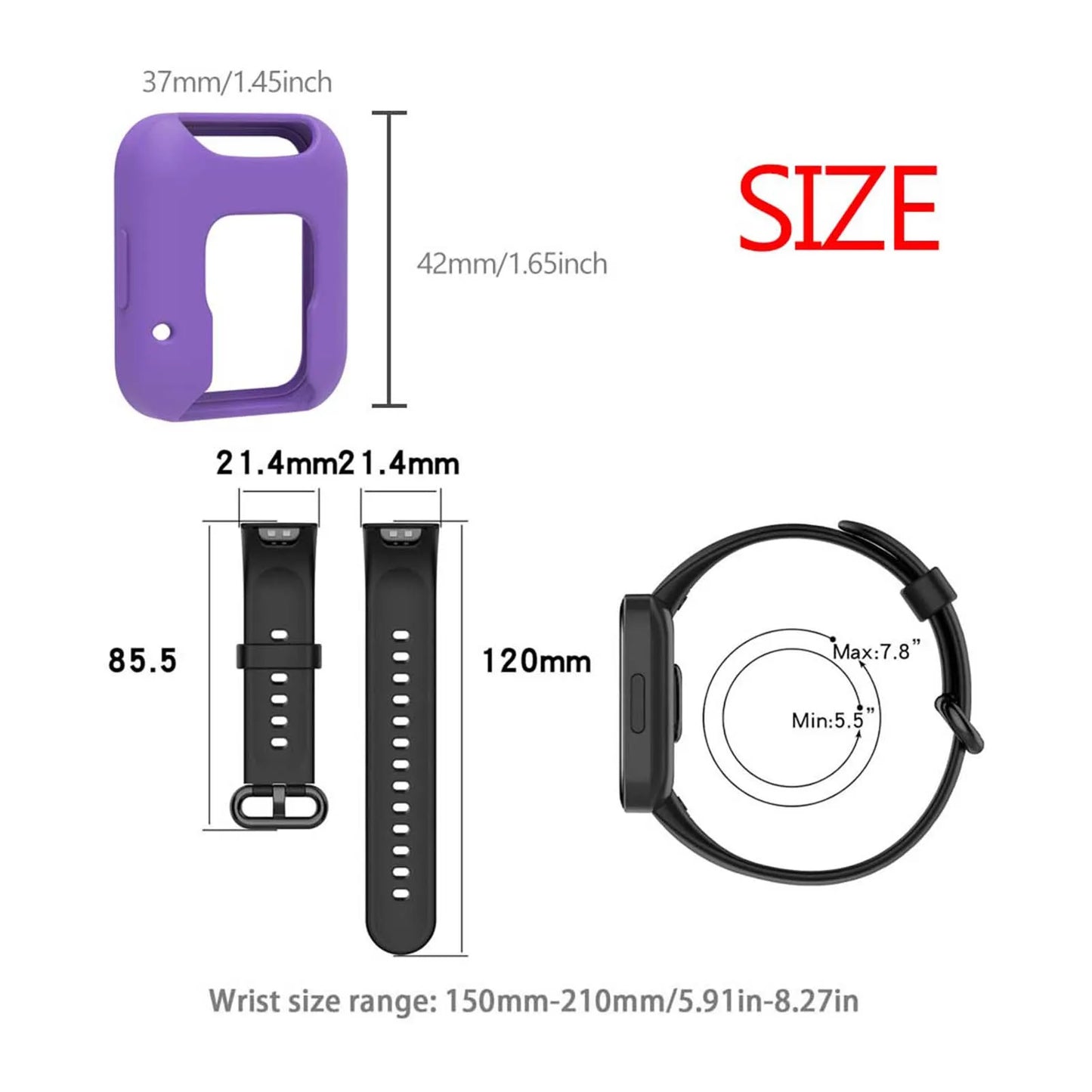 Silicone WatchBand Strap For Redmi Watch 2 Lite SmartWatch Band WristBand Redmi Watch 2 Protective Case Protector Cover Peaceful Pleasures Health and Wellness
