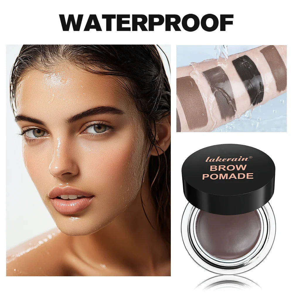 Lakerain Brow Pomade & Dual Brush – Waterproof & Long-Lasting Eyebrow Pomade Oasis Select