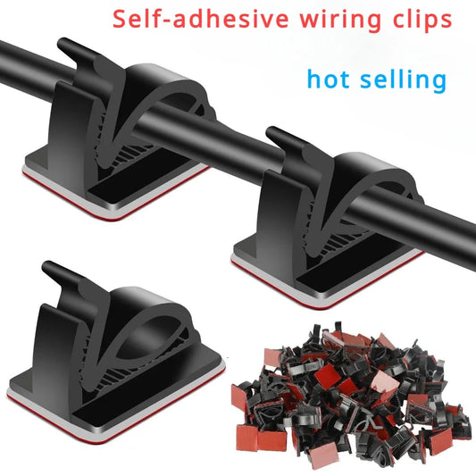 Self-Adhesive Cable Management Clips | Wire Organizer 10–30 Pack Cable Management Clips Peaceful Pleasures Health and Wellness