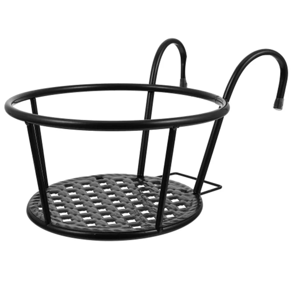 Metal Hanging Flower Pot Stand | Balcony & Patio Plant Rack